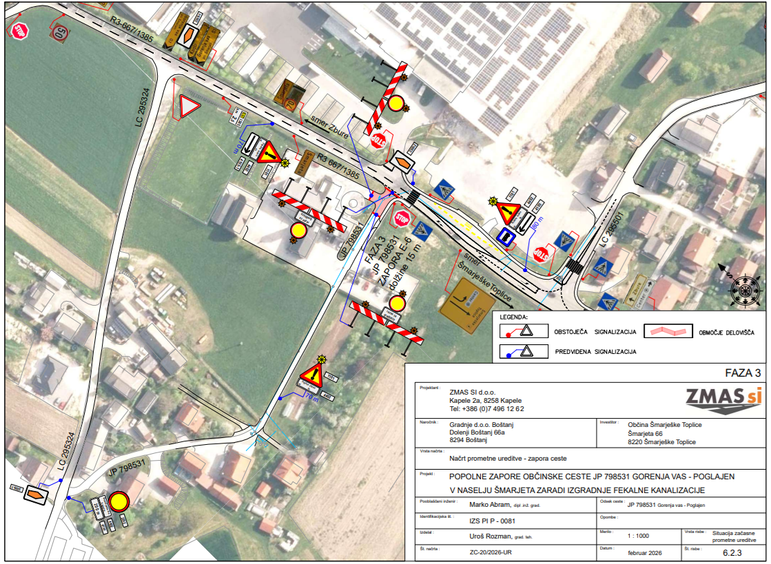 3 faza prometne zapore_gorenja vas_izgradnja kanalizacije